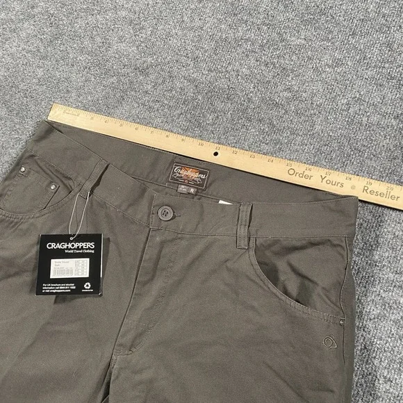 Craghoppers Brodie Trouser Pants Mens 38x31 Bark Canvas Outdoors Hiking Cotton - Picture 7 of 12